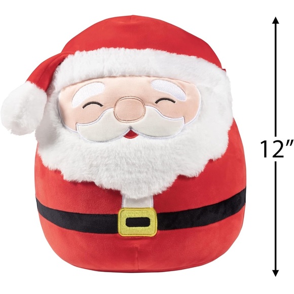 🎄NWT SQUISHMALLOW 12” SANTA CLAUS OFFICIAL KELLYTOY PLUSH - Picture 5 of 16
